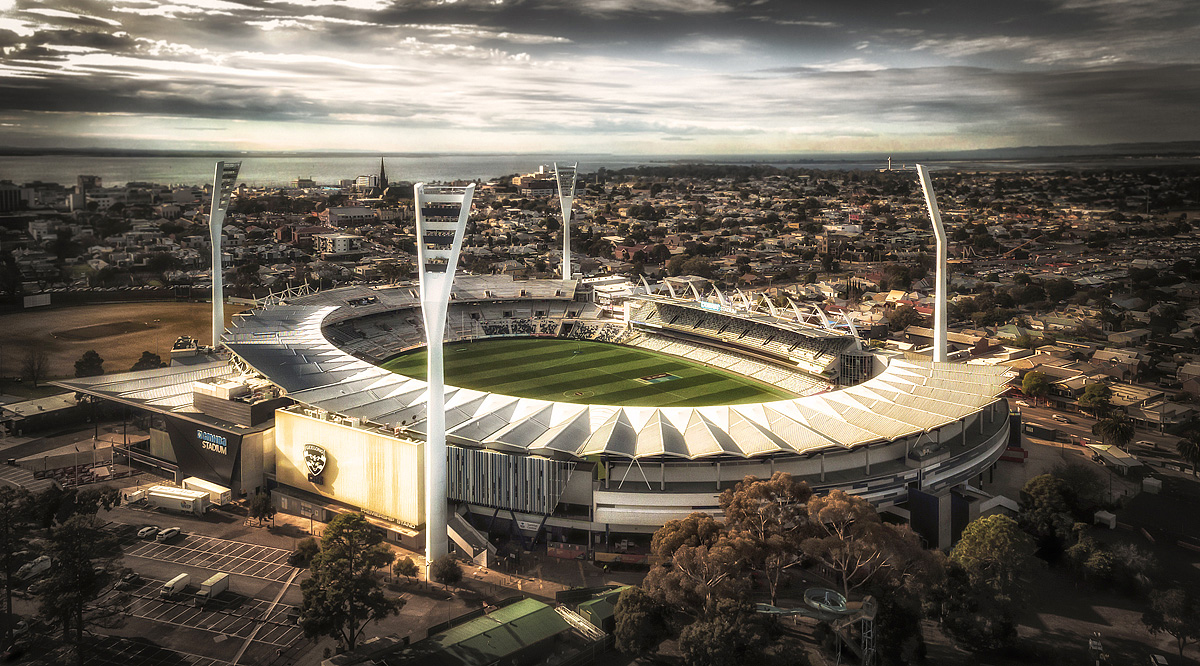 drone, photography, street photography, architectural photography, Geelong Cats, Kardinia Park, GMHBA Stadium, Geelong, Victoria, Australia